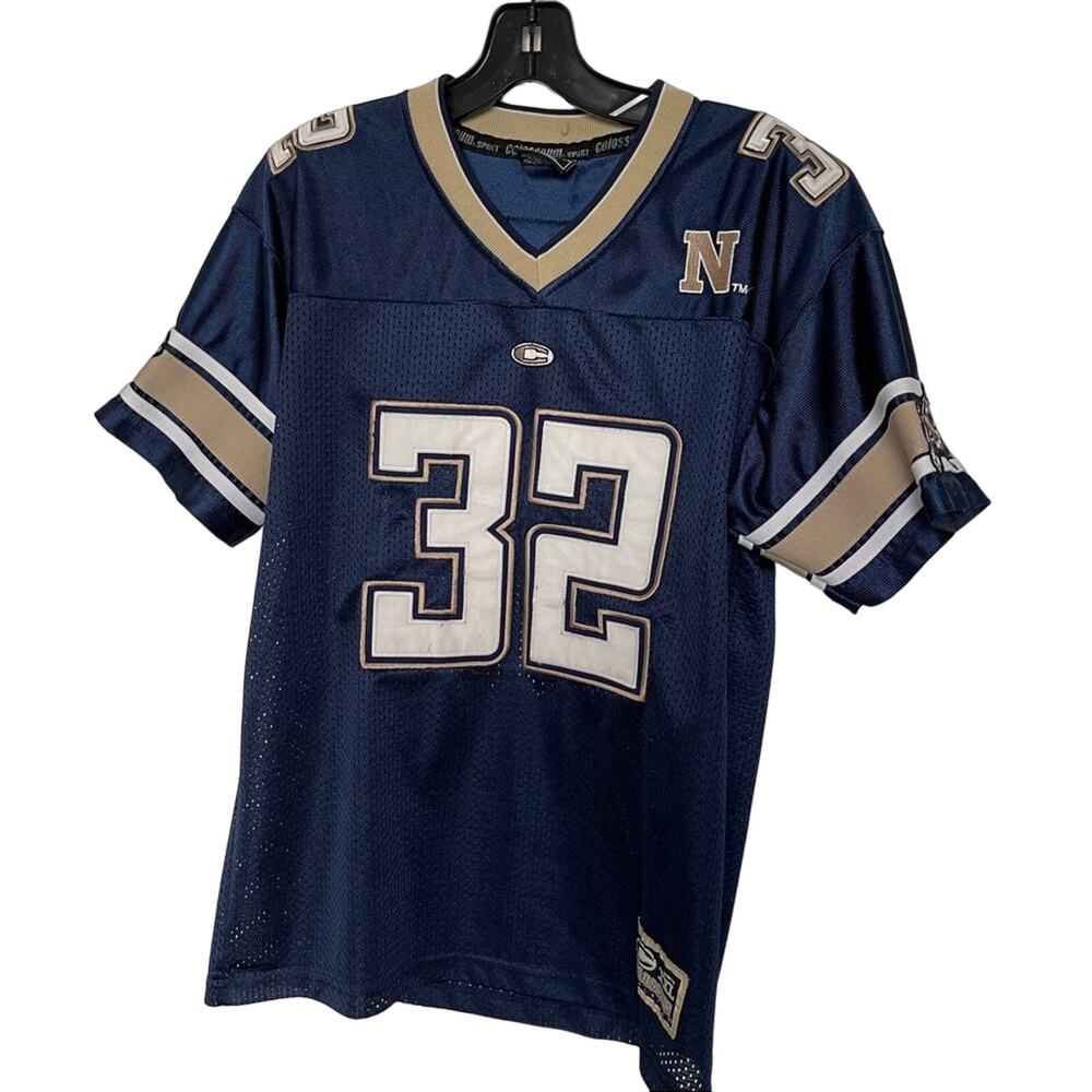 Colosseum Athletics Kids Navy Football jersey #32 Mesh Size 10/12